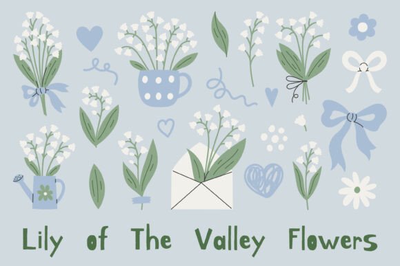 Download Lily of the Valley Flowers PNG Clipart - Premium Bundle