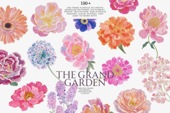 Download Watercolor Floral Clipart Bundle - Floral clipart Collection