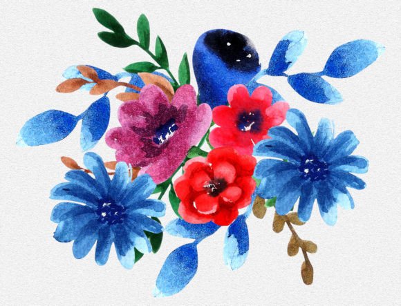 Download Watercolor Floral Clipart Set for Weddin - Floral clipart Collection