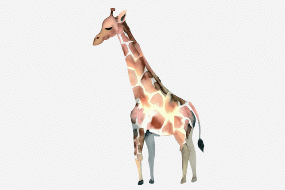 Download Watercolor Giraffe Clipart PNG - Watercolor giraffe clipart Collection
