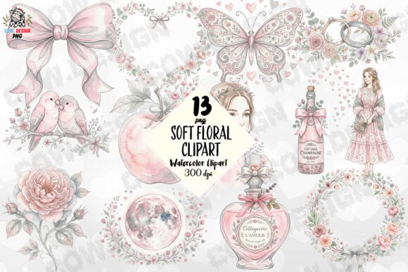 Download Soft Floral Clipart PNG - Floral clipart Collection