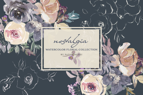 Download Autumn Watercolor Floral Clipart Set - Floral clipart Collection