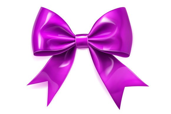 Download Beautiful Big Purple Shiny Bow - Premium Resources