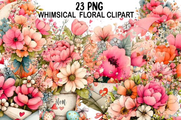 Download Whimsical Floral Clipart - Floral clipart Collection