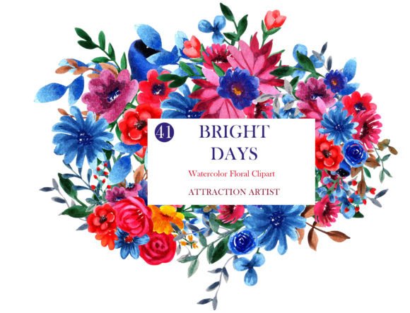 Download Watercolor Floral Clipart Set for Invita - Floral clipart Collection