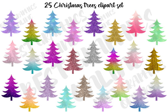 Download Christmas Tree Clipart, Shiny Christmas - Shiny Collection