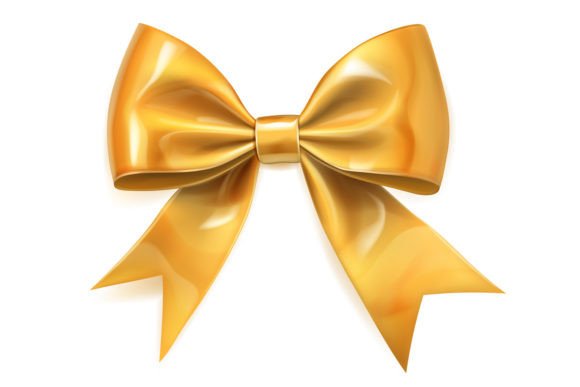 Download Beautiful Big Yellow Shiny Bow - Premium Bundle