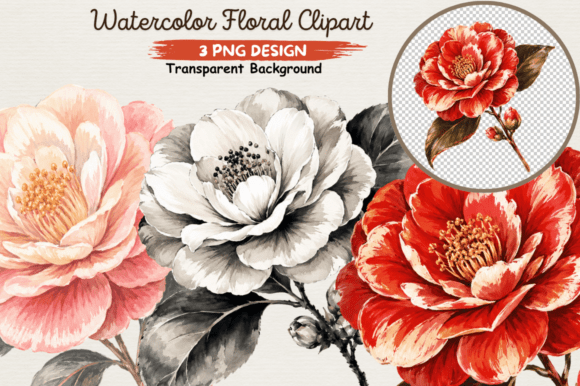 Download Watercolor Floral Clipart PNG,Elegant - Floral clipart Collection