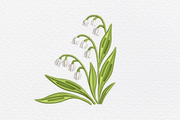 Download Lily of the Valley Embroidery - Lily of the valley Collection